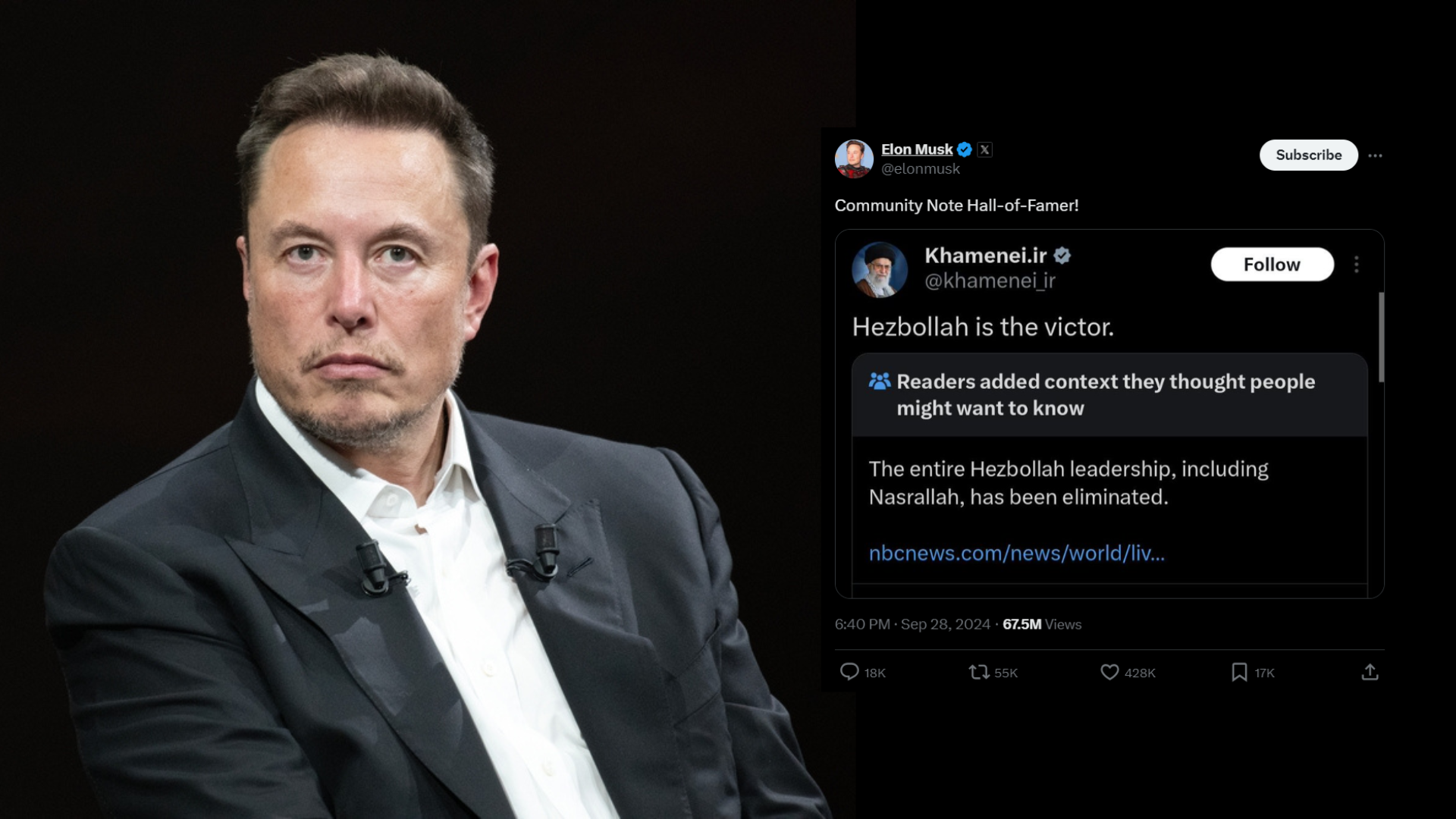 Elon Musk sparks debate amid responding to Khamenei's tweet about